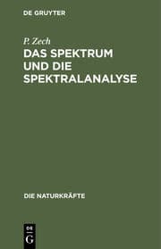 Cover von Das Spektrum und die Spektralanalyse