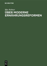Cover von Über moderne Ernährungsreformen