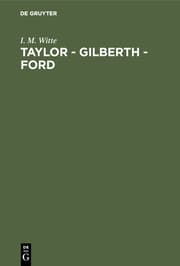Cover von Taylor - Gilberth - Ford