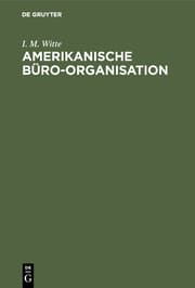 Cover von Amerikanische Büro-Organisation