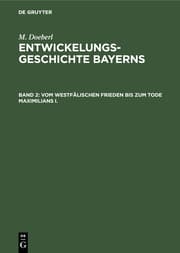 Cover von Vom westfälischen Frieden bis zum Tode Maximilians I.