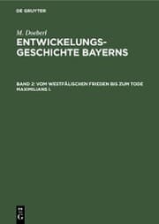 Cover von Vom westfälischen Frieden bis zum Tode Maximilians I.