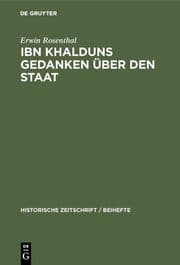 Cover von IBN Khalduns Gedanken über den Staat