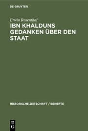 Cover von IBN Khalduns Gedanken über den Staat