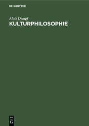 Cover von Kulturphilosophie