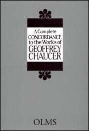 Cover von A Complete Concordance to the Works of Geoffrey Chaucer