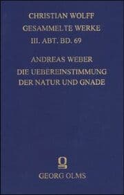Cover von Die Uebereinstimmung der Natur und Gnade