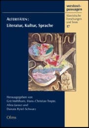 Cover von Alteritäten: Literatur, Kultur, Sprache