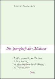 Cover von Die Sprengkraft der Miniatur