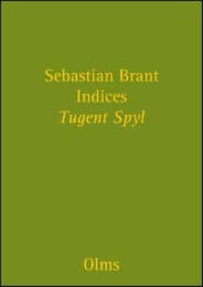 Cover von Indices zu Sebastian Brant 'Tugent Spyl' und 'Narrenschiff'