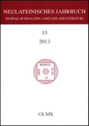 Cover von Neulateinisches Jahrbuch