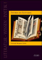 Cover von Poetiken des Blätterns