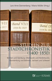 Cover von Studien zur Stadtchronistik (1400-1850)