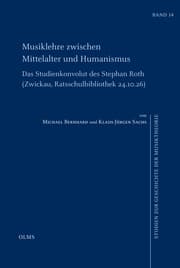 Cover von Musiklehre zwischen Mittelalter und Humanismus
