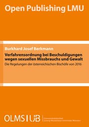 Cover von Verfahrensordnung bei Beschuldigungen wegen sexuellen Missbrauchs und Gewalt