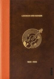 Cover von Das Lexikon der Geiger, 1830-1930