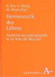 Cover von Hermeneutik des Lebens