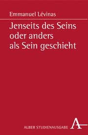 Cover von Jenseits des Seins oder anders als Sein geschieht