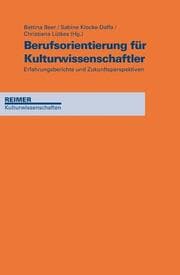 Cover von Berufsorientierung für Kulturwissenschaftler