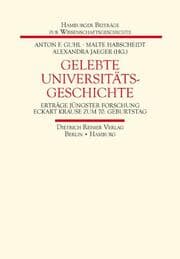 Cover von Gelebte Universitätsgeschichte