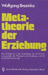 Cover von Metatheorie der Erziehung