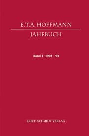 Cover von E.T.A. Hoffmann-Jahrbuch 1992-93