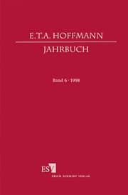 Cover von E.T.A. Hoffmann-Jahrbuch 1998