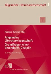 Cover von Allgemeine Literaturwissenschaft