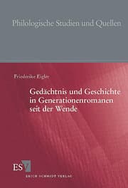 Cover von Gedächtnis und Geschichte in Generationenromanen seit der Wende