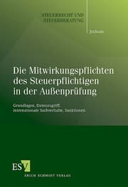 Cover von Die Mitwirkungspflichten des Steuerpflichtigen in der Außenprüfung