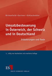 Cover von Umsatzbesteuerung in Österreich, der Schweiz und in Deutschland