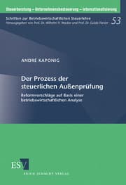 Cover von Der Prozess der steuerlichen Außenprüfung
