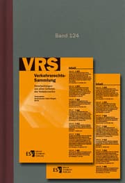 Cover von Verkehrsrechts-Sammlung (VRS) Band 124