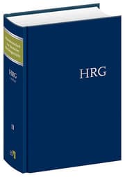Cover von Handwörterbuch zur deutschen Rechtsgeschichte (HRG) - gebundene Ausgabe - Band II: Geistliche Gerichtsbarkeit-Konfiskation