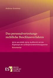 Cover von Das personalvertretungsrechtliche Beschlussverfahren