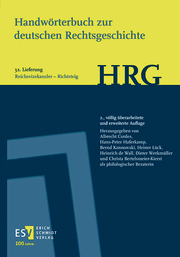 Cover von Handwörterbuch zur deutschen Rechtsgeschichte (HRG) - Lieferungsbezug - - - Lieferung 32: Reichsvizekanzler-Richtsteig