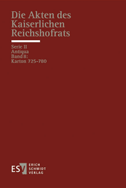 Cover von Die Akten des Kaiserlichen Reichshofrats (RHR) 8