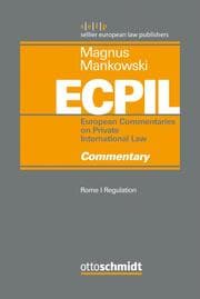 Cover von ECPIL II - Rome Regulation