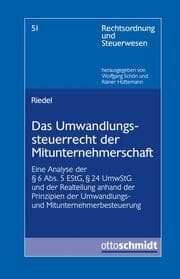 Cover von Das Umwandlungssteuerrecht der Mitunternehmerschaft
