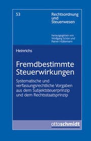 Cover von Fremdbestimmte Steuerwirkungen