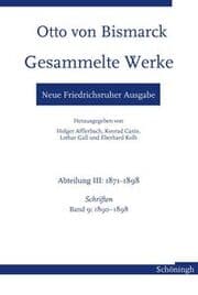 Cover von Otto von Bismarck Gesammelte Werke - Neue Friedrichsruher Ausgabe