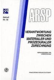 Cover von Verantwortung zwischen materialer und prozeduraler Zurechnung