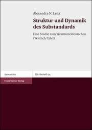 Cover von Struktur und Dynamik des Substandards