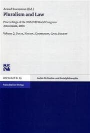 Cover von Pluralism and Law - Vol. 2: State, Nation, Community, Civil Society