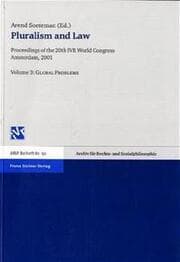 Cover von Pluralism and Law - Vol. 3: Global Problems