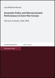 Cover von Economic Policy and Microeconomic Performance in Inter-War Europe