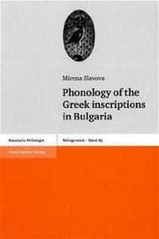Cover von Phonology of the Greek inscriptions in Bulgaria