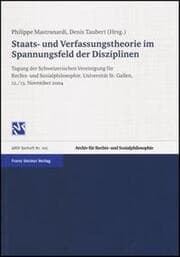 Cover von Staats- und Verfassungstheorie im Spannungsfeld der Disziplinen