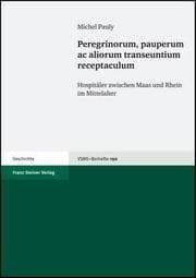 Cover von Peregrinorum, pauperum ac aliorum transeuntium receptaculum