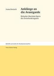 Cover von Anklänge an die Avantgarde